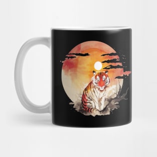 Tiger red sun Tiger Territory Mug